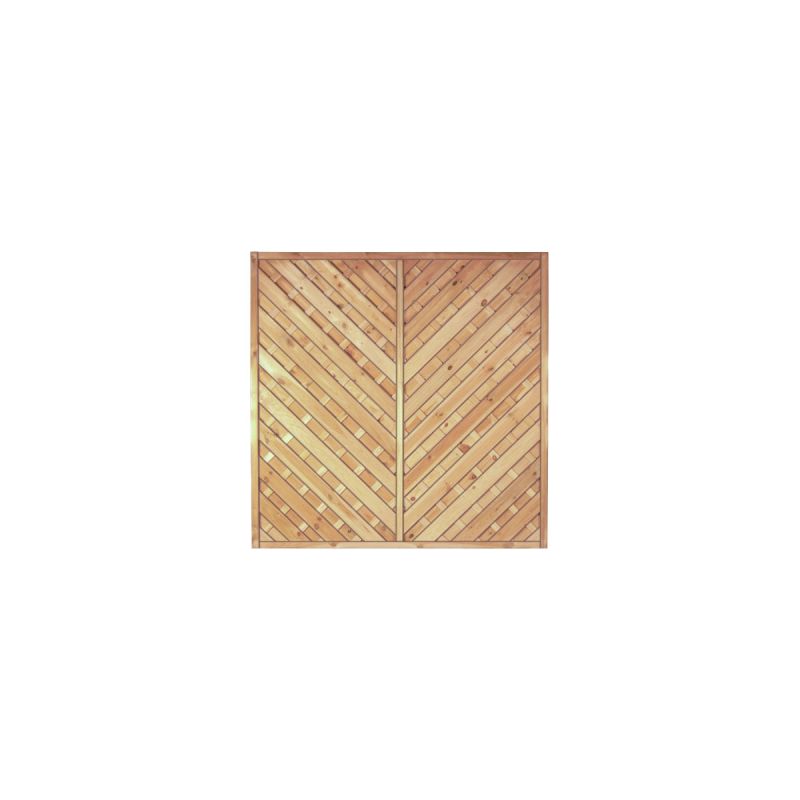 TETZNER & JENTZSCH Zaunserie „Maxi-Diagonal“, grün, 180 x 180 cm, Rahmen 45/45 mm