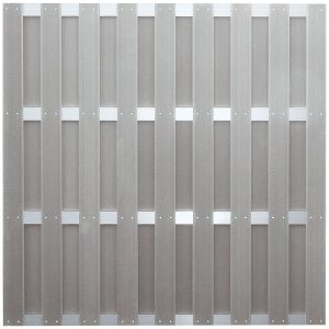 Ideenwelt T&J Zaunserie JINAN grau 180 x 180 cm WPC-Bretterzaun Ideenwelt T&J Zaunserie JINAN grau 180 x 180 cm WPC-Bretterzaun
