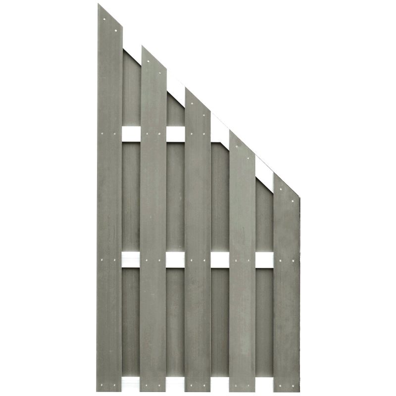 Ideenwelt T&J Zaunserie JINAN Ecke braun 90 x 180/90 cm