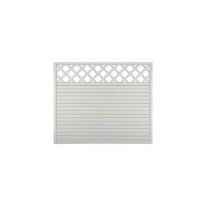 Ideenwelt T&J Zaunserie LIGHTLINE Ranki 180 x 150 cm Füllung weiß / Rahmen weiß Ideenwelt T&J Zaunserie LIGHTLINE Ranki 180 x 150 cm Füllung weiß / Rahmen weiß