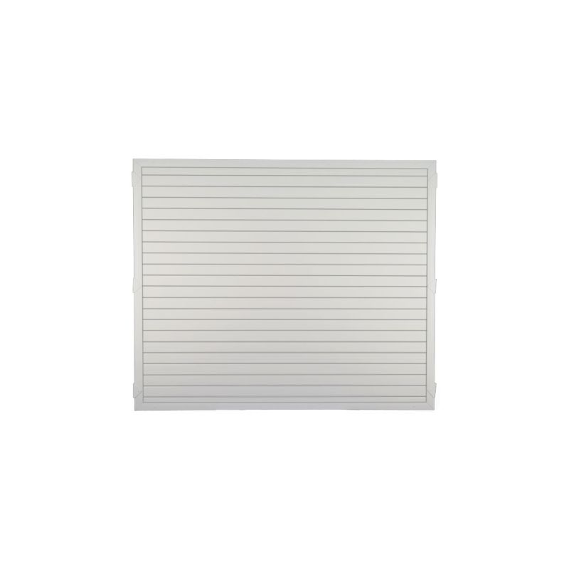 Ideenwelt T&J Zaunserie LIGHTLINE 180 x 150 cm Füllung weiß / Rahmen weiß