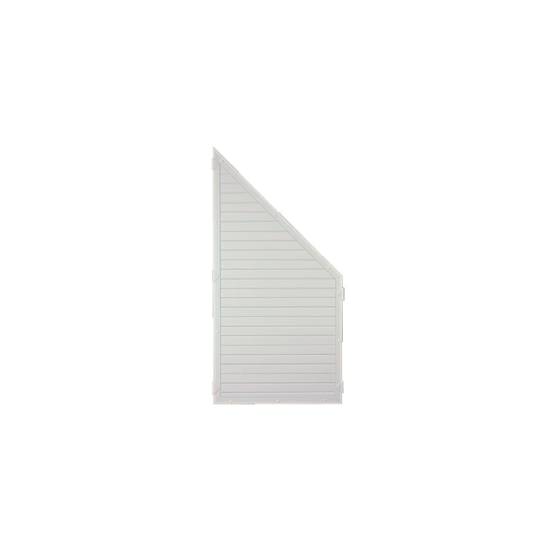 Ideenwelt T&J Zaunserie LIGHTLINE Ecke 90 x 180/90 cm Rahmen weiß