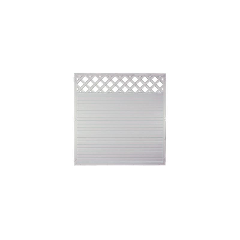 Ideenwelt T&J Zaunserie LIGHTLINE 180 x 180 cm Rahmen weiß