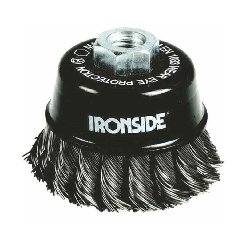 Ironside Topfbürste für Winkelschleifer Durchmesser 10 cm