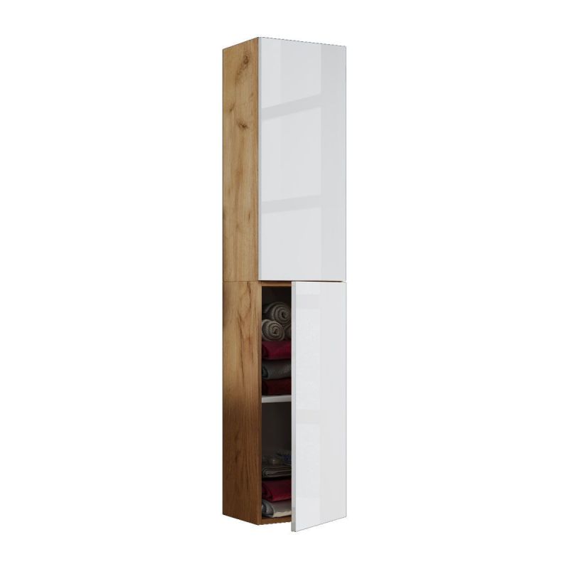 Hochschrank VCB 11" Honig-Eiche/weiß