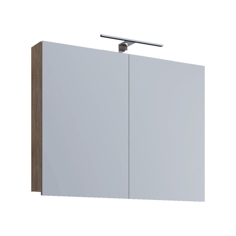 LED Spiegelschrank VCB 1" 60 cm Sonoma-Eiche