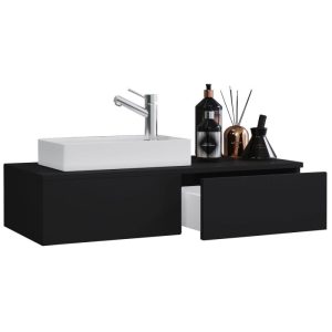 Gäste-Waschplatz Gudas 2-teilig schwarz Gäste-Waschplatz Gudas 2-teilig schwarz