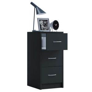 Nachttisch Boxal Maxi grau/weiß Nachttisch Boxal Maxi grau/weiß