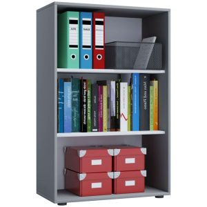 Büroregal Lona XL ohne Türen grau Büroregal Lona XL ohne Türen grau
