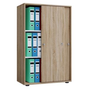 Büroschrank Lona XL mit Schiebetüren Sonoma-Eiche