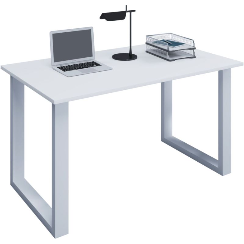 Schreibtisch Lona 80 x 50 cm U-Fußgestell grau/silber