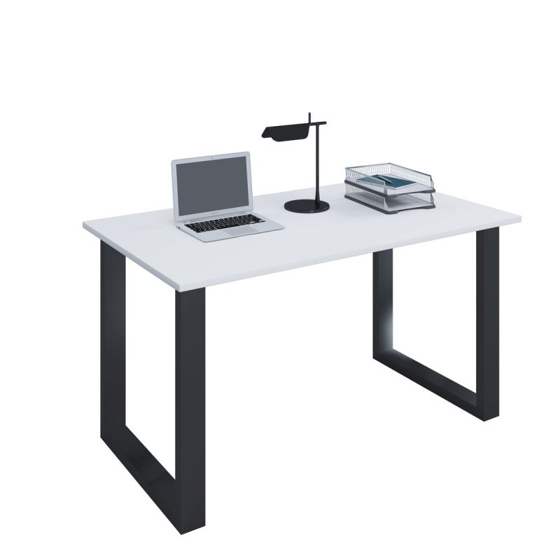 Schreibtisch Lona 110 x 50 cm U-Fußgestell Kern-Nussbaum