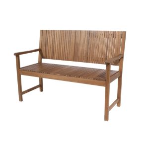 Bank Falun 2-Sitzer 59 x 122 x 90 cm Akazienholz FSC Bank Falun 2-Sitzer 59 x 122 x 90 cm Akazienholz FSC