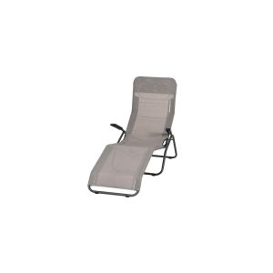 Kippliege Anco 144 x 72,5 x 103,5 cm 1-fach verstellbar anthrazit/taupe
