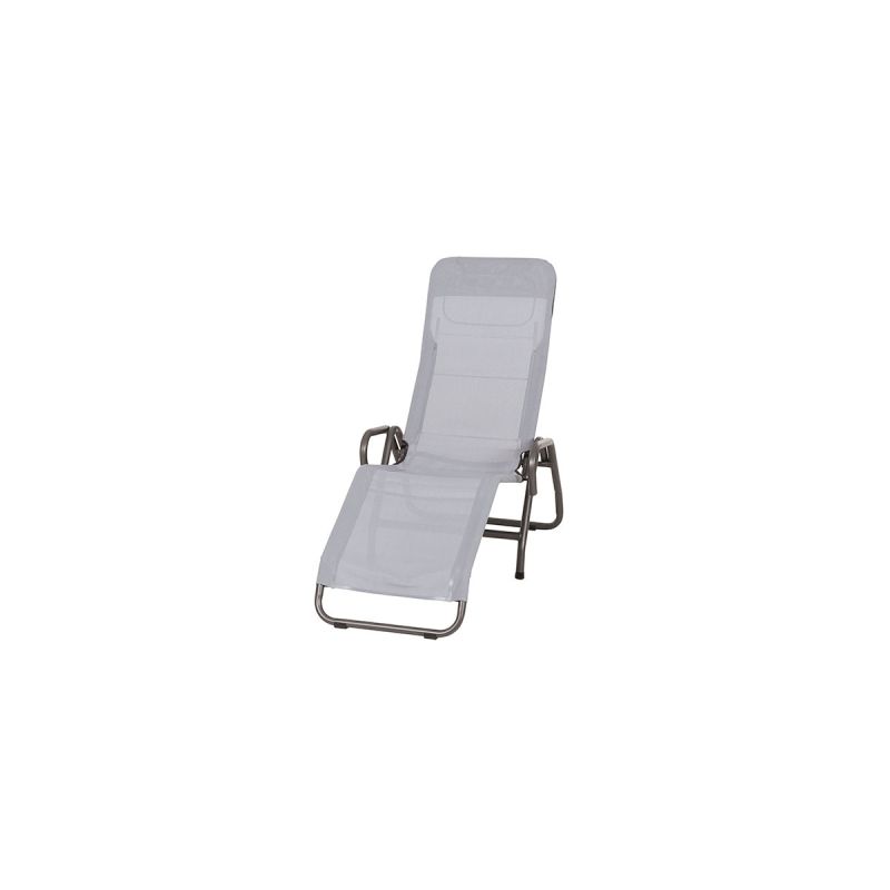 Kippliege Bito 139 x 72 x 118 cm 1-fach verstellbar anthrazit/grau
