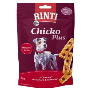 Rinti Chicko Plus Früchteriegel mit Huhn 80g Rinti Chicko Plus Früchteriegel mit Huhn 80g