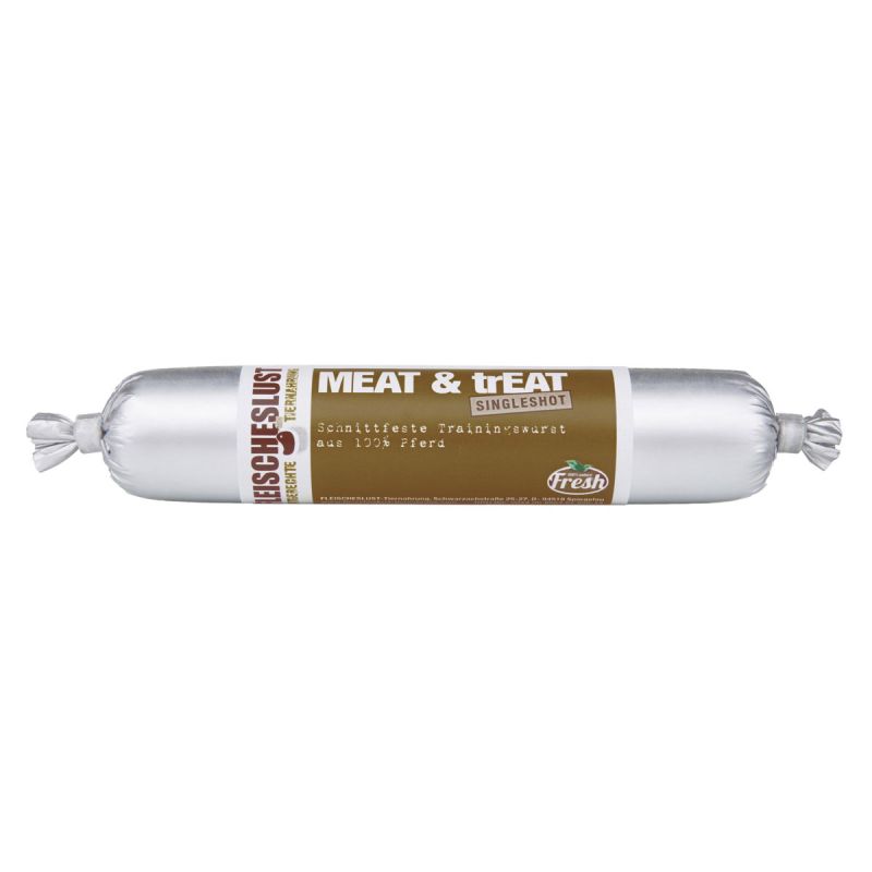 Fleischeslust Meat und Treat Singleshot Pferd 80 g