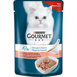 Gourmet Portionsbeutel Perle Genuss in Sauce Lachs 85 g Gourmet Portionsbeutel Perle Genuss in Sauce Lachs 85 g
