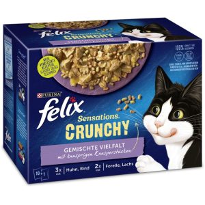 Felix Multipack Sensation Crunchy mit Gemüse 12 x 85g Felix Multipack Sensation Crunchy mit Gemüse 12 x 85g
