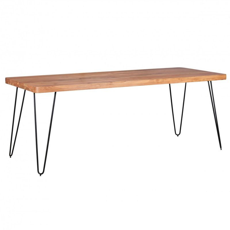 Wohnling Esstisch, Akazie, 180x80x76 cm