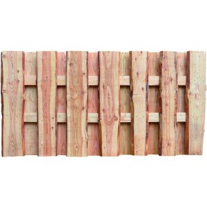 TETZNER & JENTZSCH Zaunserie „JÜTLAND“, Lärche, 180 x 90 cm, Bretter sägerau, mit Baumkante