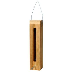dobar Futterspender zum Aufhängen 5 x 5 x 23 cm Eiche Braun