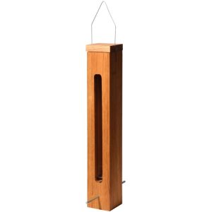 dobar Futterspender zum Aufhängen 7 x 7 x 43,7 cm Eiche Braun