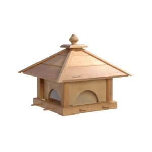 dobar Vogelfutterhaus 4 Schubladen 46,5 x 46,5 x 39 cm zum Aufstellen Eiche Braun dobar Vogelfutterhaus 4 Schubladen 46,5 x 46,5 x 39 cm zum Aufstellen Eiche Braun