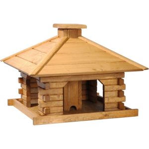 dobar Vogelfutterhaus mit Holzdach 50 x 50 x 38 cm Kiefer Braun dobar Vogelfutterhaus mit Holzdach 50 x 50 x 38 cm Kiefer Braun