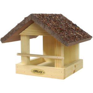dobar Vogelfutterhaus mit Rindendach 20 x 22,5 x 18 cm Kiefer dobar Vogelfutterhaus mit Rindendach 20 x 22,5 x 18 cm Kiefer