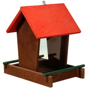 dobar Vogelhaus zum Aufhängen 16 x 21 x 20 cm Kiefer Braun/Rot dobar Vogelhaus zum Aufhängen 16 x 21 x 20 cm Kiefer Braun/Rot