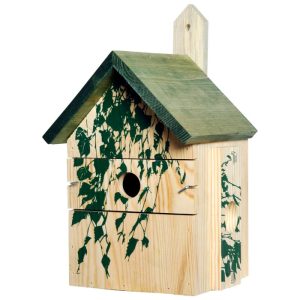 dobar Nistkasten Birke 17,5 x 20 x 32 cm Camouflage-Design