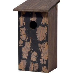 dobar Nistkasten Pinus sylvestris 15,5 x 14,5 x 30 cm Baumrinde-Aufdruck Kiefer