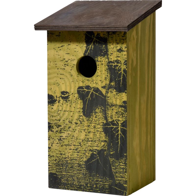 dobar Nistkasten Fagus sylvatica 15,5 x 14,5 x 30 cm Baumrinde-Aufdruck Buche