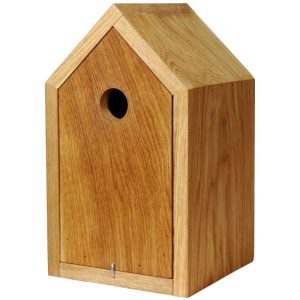 dobar Design-Nistkasten 16 x 16 x 28,5 cm geöltes Eichenholz Braun