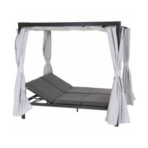 Siena Garden Sofabett „Waikiki“, mehrfach verstellbar, anthrazit/grau Siena Garden Sofabett „Waikiki“, mehrfach verstellbar, anthrazit/grau