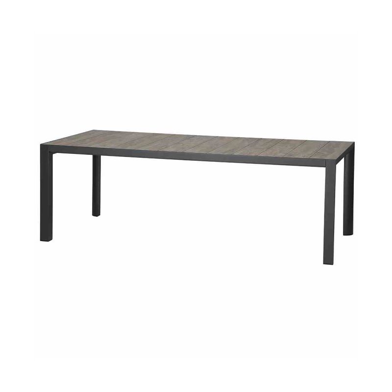 Siena Garden Dining Tisch Silva 220 x 100 cm matt anthrazit/washed grey