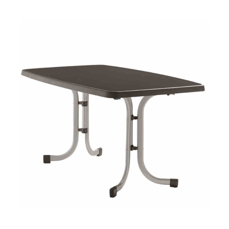 SIEGER Boulevardtisch 253 150 x 90 x 72 cm höhenverstellbar graphit/anthrazit