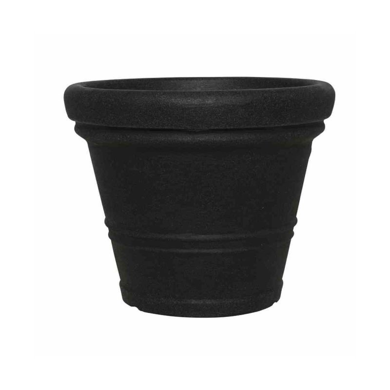 Siena Garden Gefäß Amalia Durchmesser 35 x 28,5 cm schwarz-granit