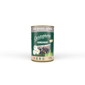 Christopherus Hundemenü Junior mit Lamm Kartoffel Pastinake 400g-Dose Christopherus Hundemenü Junior mit Lamm Kartoffel Pastinake 400g-Dose