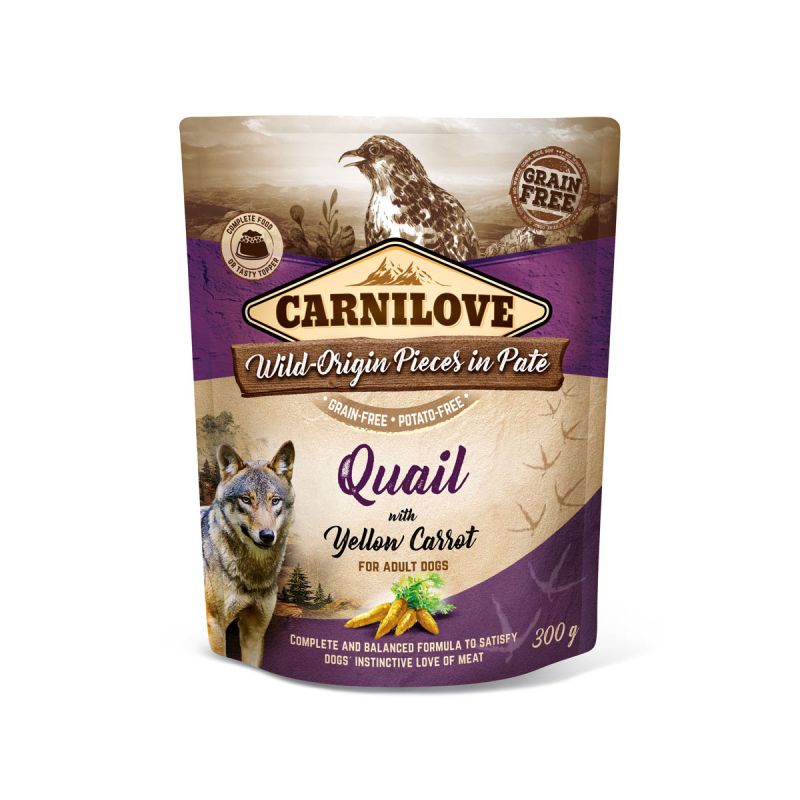 CARNILOVE Paté Wachtel und gelbe Karotte 300 g