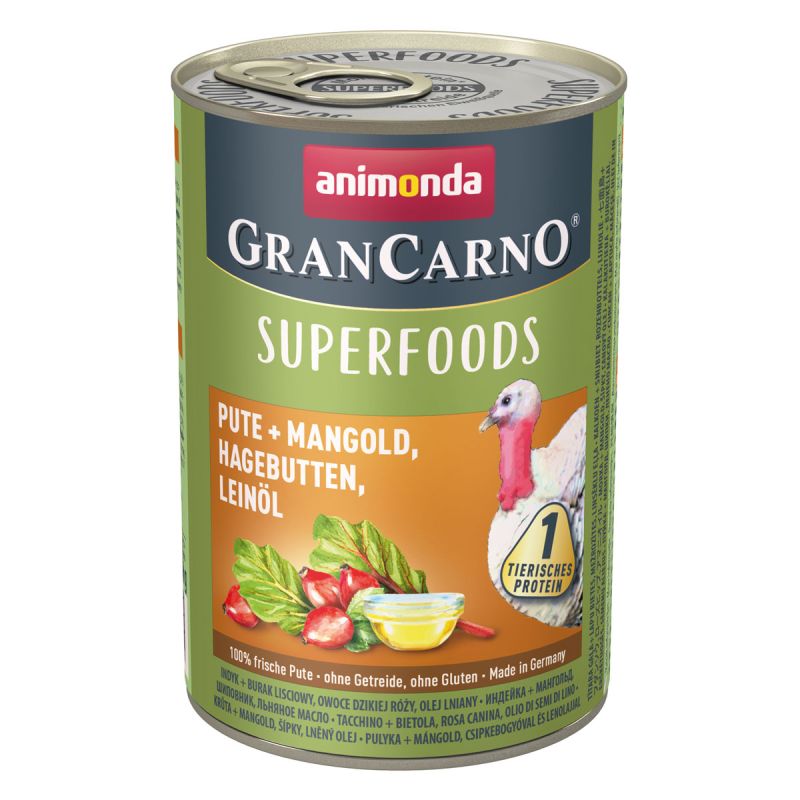 animonda Gran Carno Adult Superfood Pute und Mangold400g