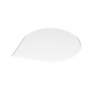 Valo Kamin Glasbodenplatte, Tropfenform, Stärke 8mm, 110x110cm Valo Kamin Glasbodenplatte, Tropfenform, Stärke 8mm, 110x110cm
