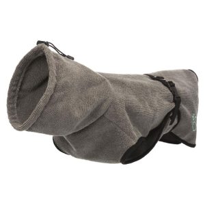 Trixie Bademantel für Hunde Frottee L grau 60 cm Trixie Bademantel für Hunde Frottee L grau 60 cm