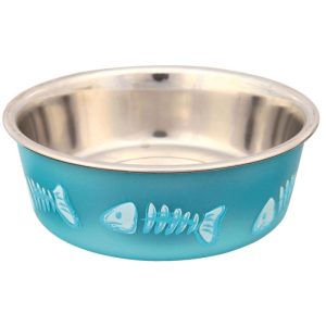 Trixie Edelstahlnapf blau, Ø12 cm / 0,3 Liter Trixie Edelstahlnapf blau, Ø12 cm / 0,3 Liter