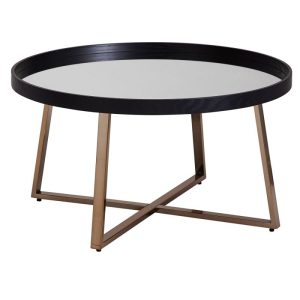 Wohnling Design Couchtisch, Rund, 78 cm, Dunkel-Gold Wohnling Design Couchtisch, Rund, 78 cm, Dunkel-Gold
