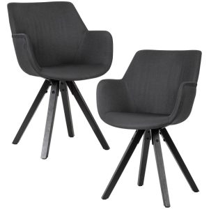 Wohnling Esszimmerstuhl, 2er Set, schwarz Wohnling Esszimmerstuhl, 2er Set, schwarz