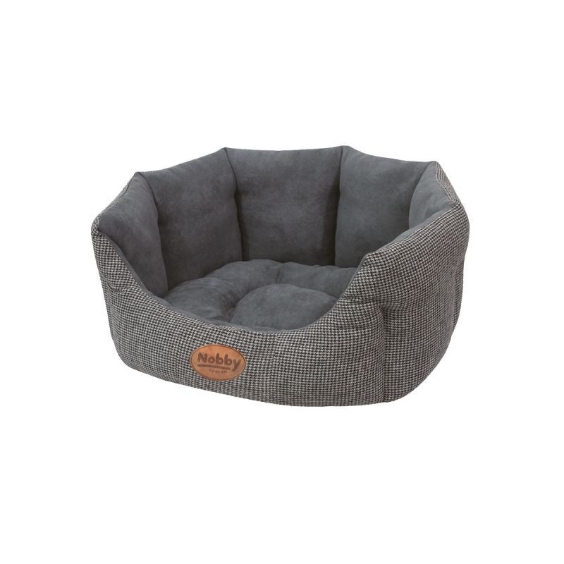 Nobby Komfort-Bett Josi oval 65 x 57 x 22 cm grau