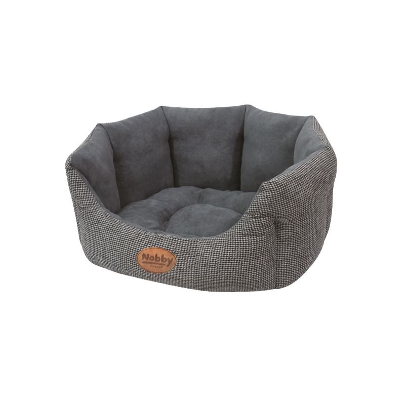 Nobby Komfort-Bett Josi oval 86 x 70 x 24 cm grau