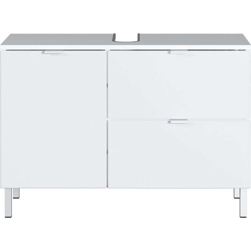 Waschbeckenunterschrank Maureen 1 Schubkasten 80 x 56 x 34 cm weiß